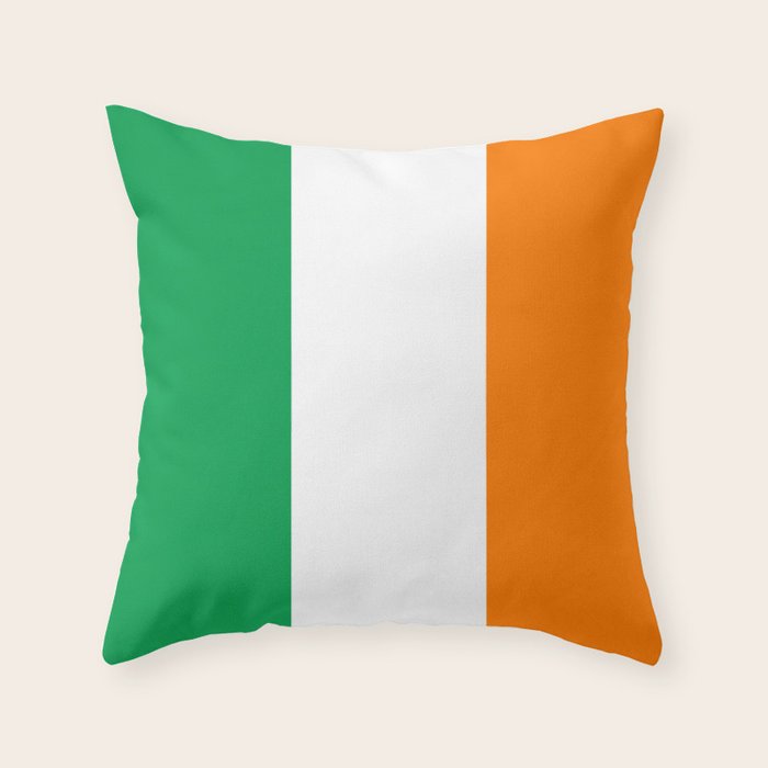 Irish Flag - Flag of Ireland Throw Pillow Gallery Image 1
