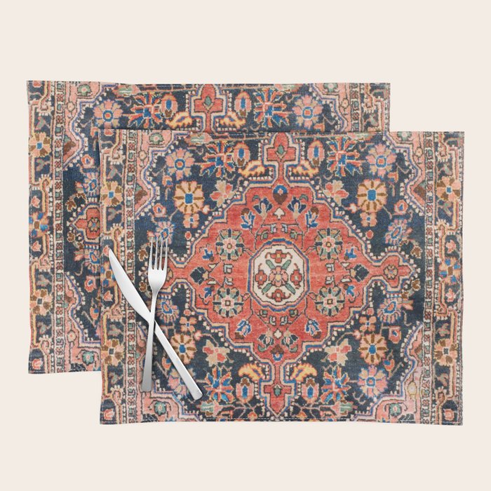Djosan Poshti West Persian Rug Print Placemat Gallery Image 1