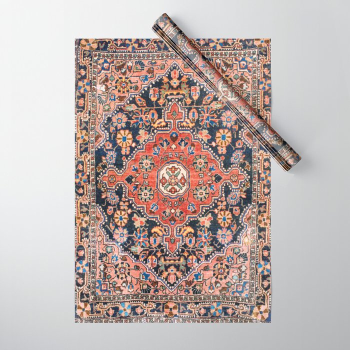 Djosan Poshti West Persian Rug Print Wrapping Paper Gallery Image 1