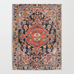 Djosan Poshti West Persian Rug Print Poster Gallery Image 4