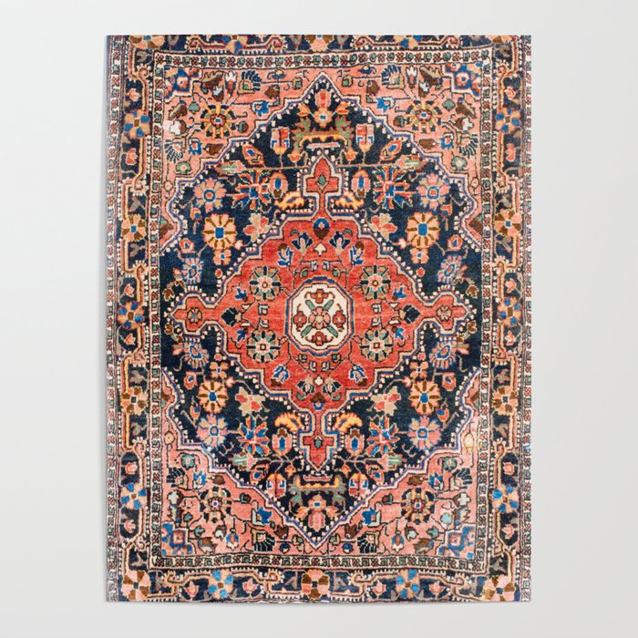 Djosan Poshti West Persian Rug Print Poster Gallery Image 4