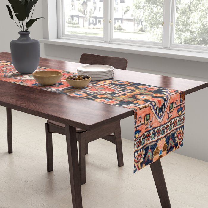 Djosan Poshti West Persian Rug Print Table Runner Gallery Image 2