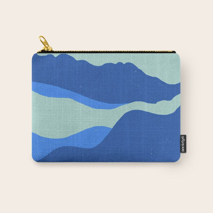 Blue Sea Waves on a Sunny Day Carry All Pouch Gallery Image 1