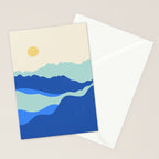 Blue Sea Waves on a Sunny Day Stationery Card Gallery Image 2