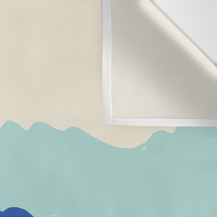 Blue Sea Waves on a Sunny Day Wall Tapestry Gallery Image 3