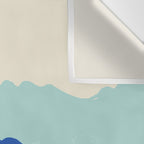 Blue Sea Waves on a Sunny Day Wall Tapestry Gallery Image 3