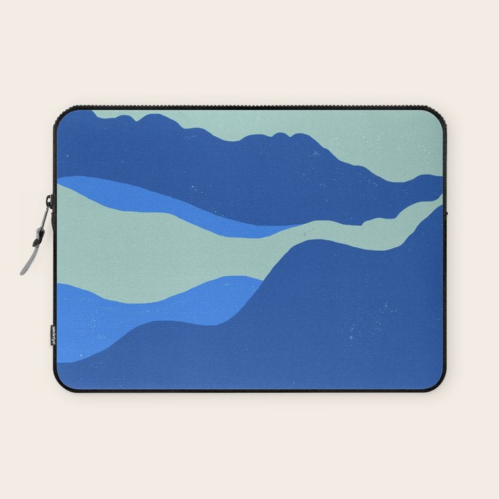 Blue Sea Waves on a Sunny Day Laptop Sleeve Gallery Image 1
