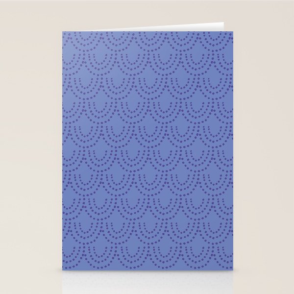 Periwinkle Scallops Stationery Card Gallery Image 1