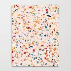 Blush Terrazzo | Pink Eclectic Speckles | Abstract Confetti Painting | Chic Bohemian Illustration Notebook Gallery Image 4