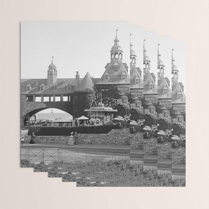 1890 Narragansett Towers & Casino, Narragansett, Rhode Island Wrapping Paper Gallery Image 3
