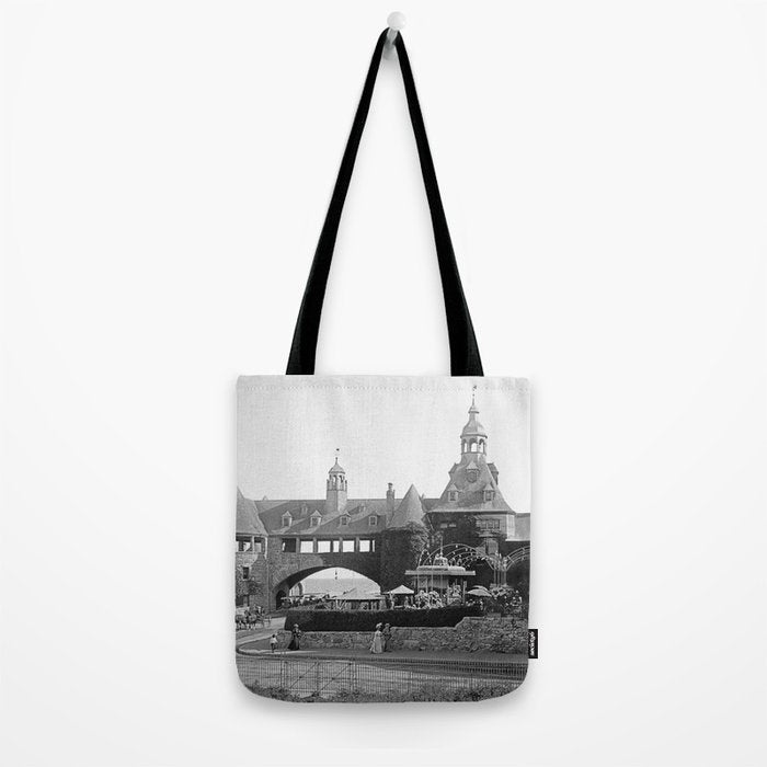 1890 Narragansett Towers & Casino, Narragansett, Rhode Island Tote Bag Gallery Image 2