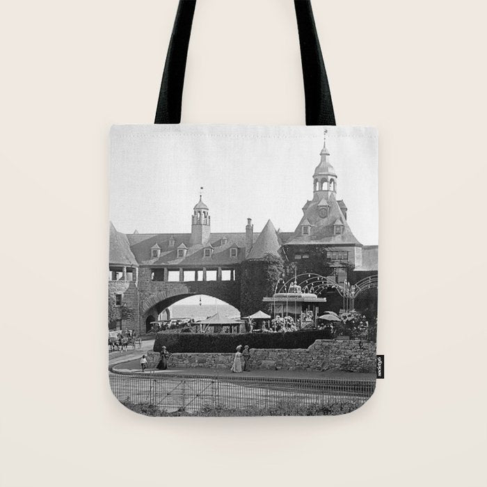 1890 Narragansett Towers & Casino, Narragansett, Rhode Island Tote Bag Gallery Image 1