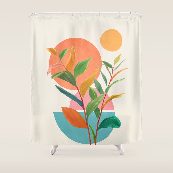 Colorful Branching Out 11 Shower Curtain Gallery Image 1