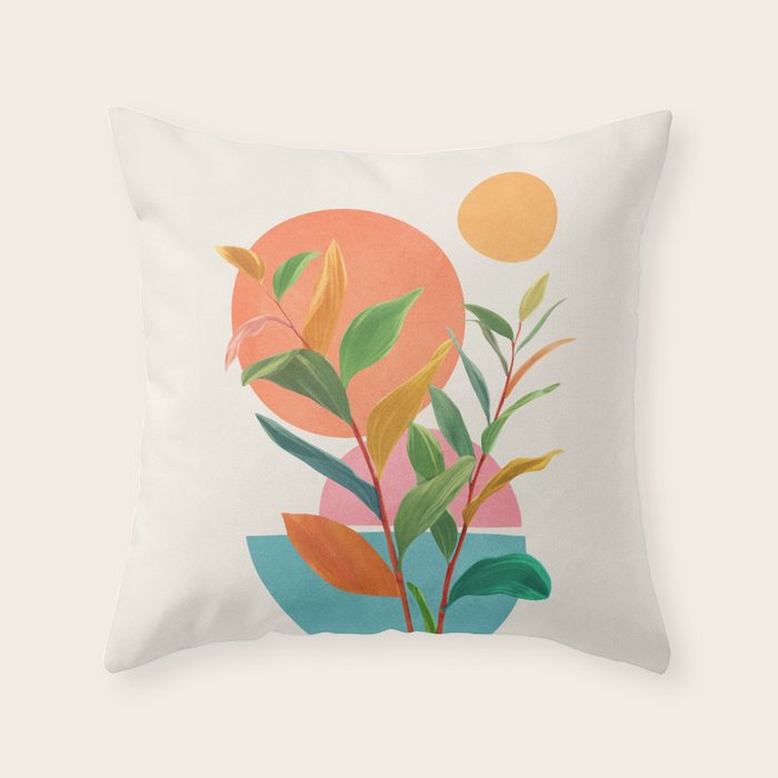 Colorful Branching Out 11 Throw Pillow Gallery Image 6
