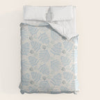 Winter & Woodsy Pine Trees in White & Blue Duvet Cover Gallery Image 6