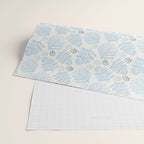 Winter & Woodsy Pine Trees in White & Blue Wrapping Paper Gallery Image 2