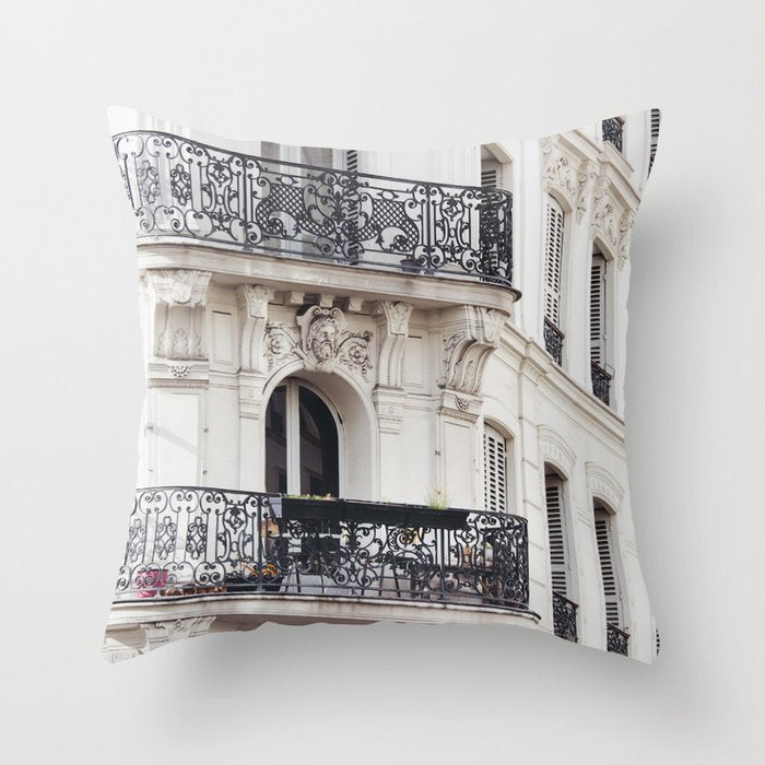 Montmartre Boho - Paris France Travel Photography Throw Pillow Gallery Image 6