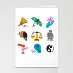 Libra Emoji Stationery Card Gallery Image 2