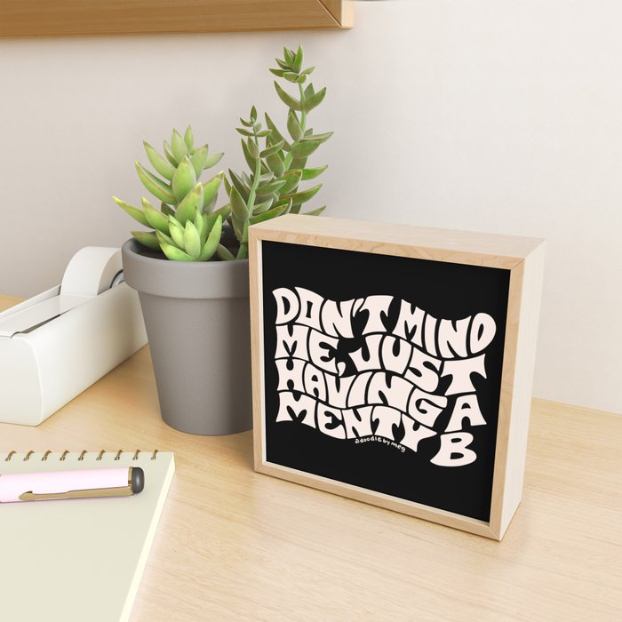 Don't Mind Me in Cream Mini Art Print Gallery Image 2
