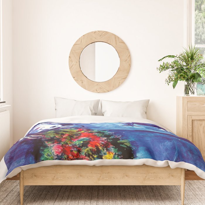 Marc Chagall, Le Paisage Bleu 1949 Artwork, Posters Tshirts Prints Bags Men Women Kids Duvet Cover Gallery Image 3