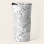 Portland Maine White Map Travel Mug Gallery Image 3