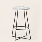 Portland Maine White Map Stool Gallery Image 1