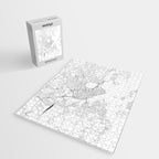 Portland Maine White Map Jigsaw Puzzle Gallery Image 2