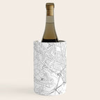 Portland Maine White Map Wine Chiller Gallery Image 2