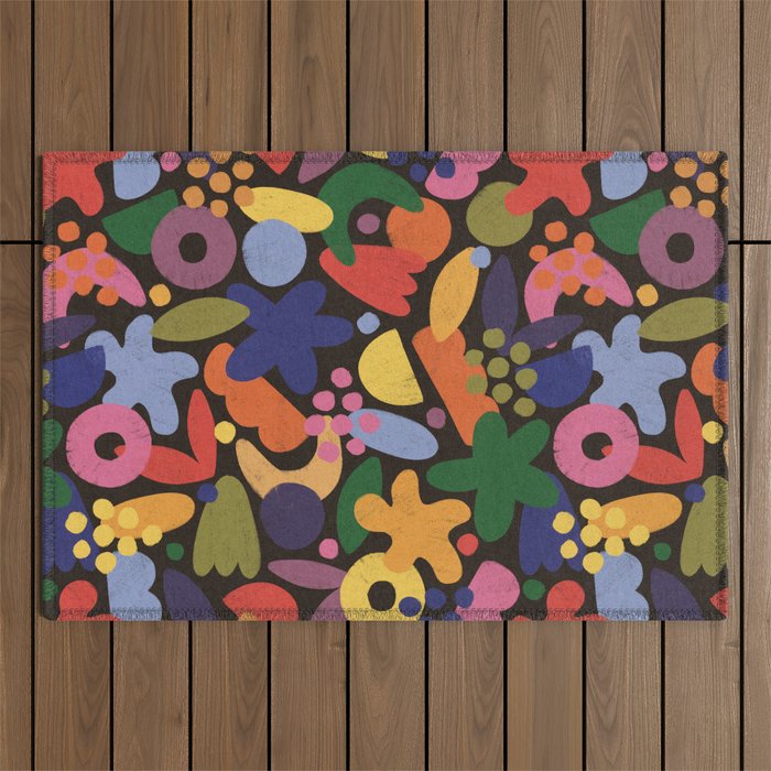 Bright Abstract Pattern #2 Outdoor Rug Gallery Image 1