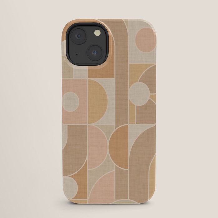 Abstract Bauhaus Shapes - Neutral Colors iPhone Case Gallery Image 25