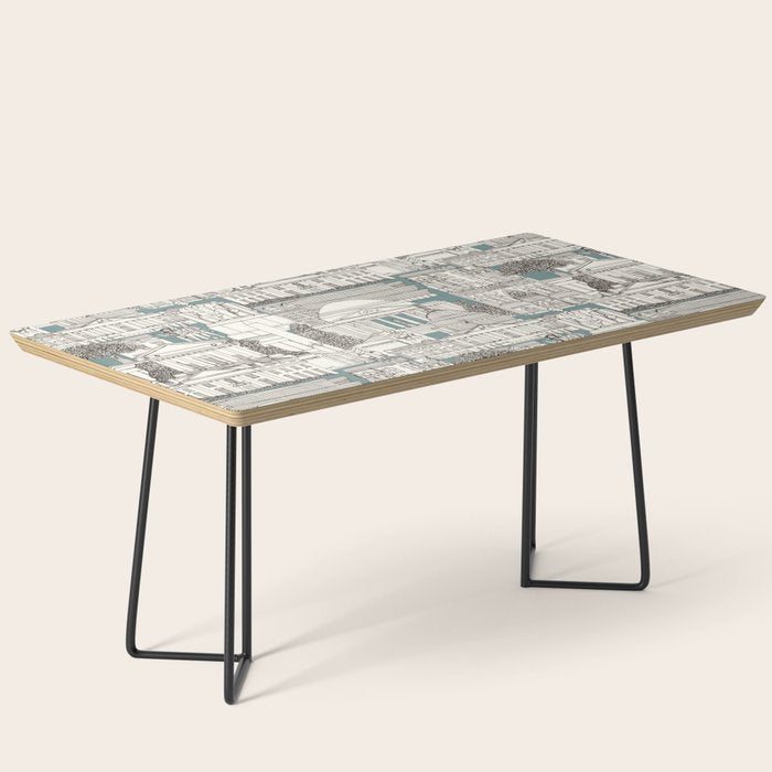 Washington DC toile juniper Coffee Table Gallery Image 1