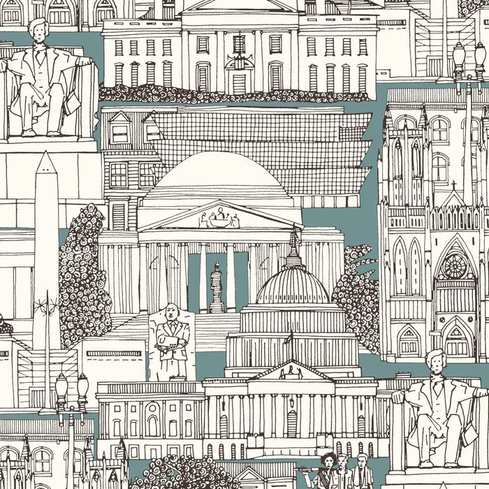 Washington DC toile juniper Coffee Mug Gallery Image 2