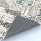 Washington DC toile juniper Rug Gallery Image 4
