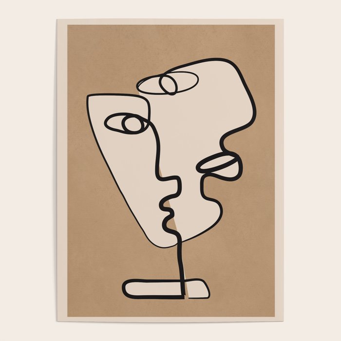 Interwoven Faces 6 Poster Gallery Image 1