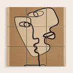 Interwoven Faces 6 Wood Wall Art Gallery Image 1