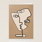 Interwoven Faces 6 Stationery Card Gallery Image 2