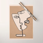 Interwoven Faces 6 Wrapping Paper Gallery Image 1