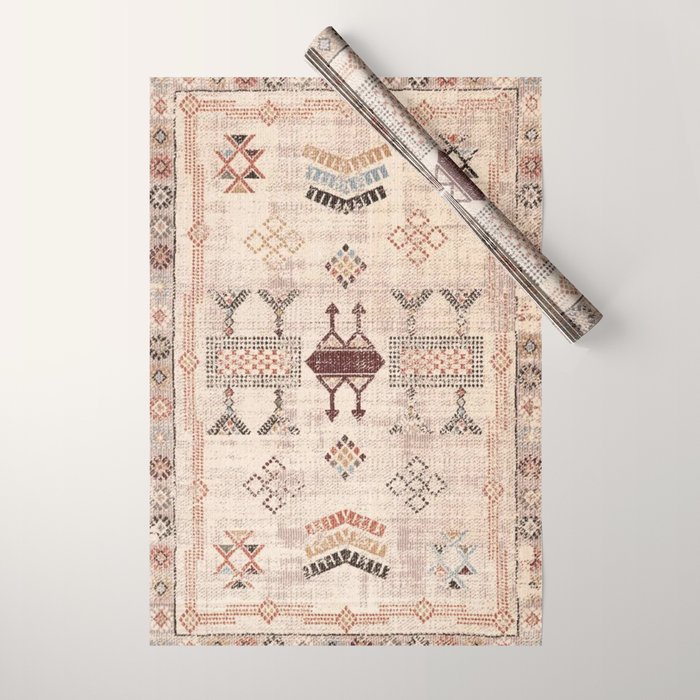 Moroccan Traditional Carpet Arwtork 11 Wrapping Paper Gallery Image 1