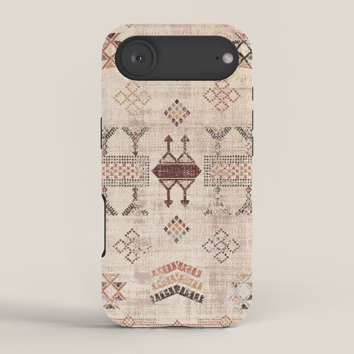 Moroccan Traditional Carpet Arwtork 11 iPhone Case Gallery Image 2