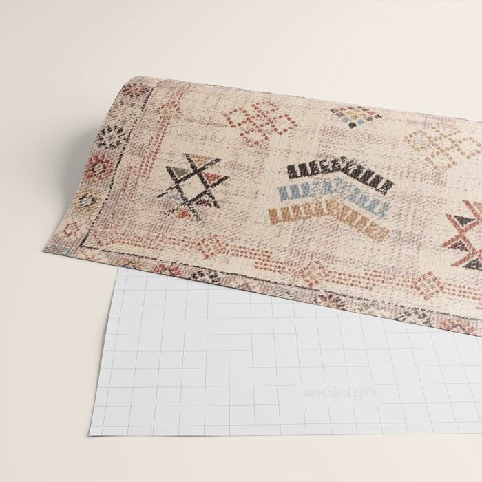 Moroccan Traditional Carpet Arwtork 11 Wrapping Paper Gallery Image 2