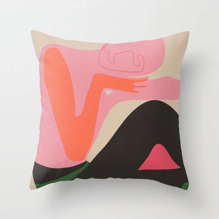 Abstract Art Figure 8 Throw Pillow Gallery Image 6