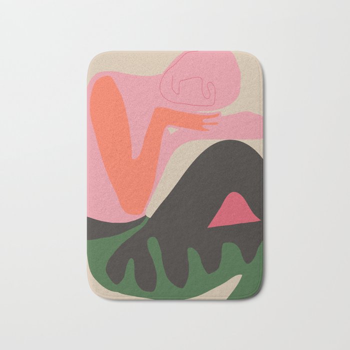 Abstract Art Figure 8 Bath Mat Gallery Image 1