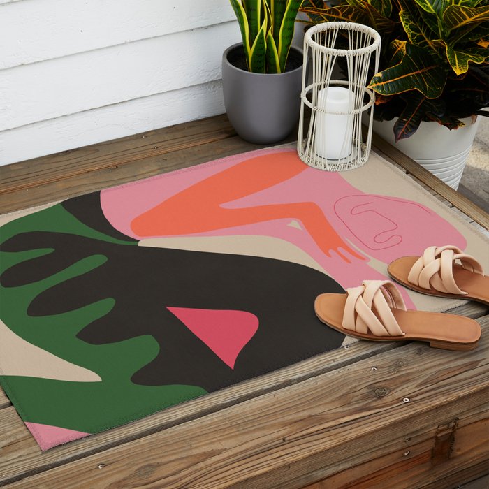 Abstract Art Figure 8 Outdoor Rug Gallery Image 2