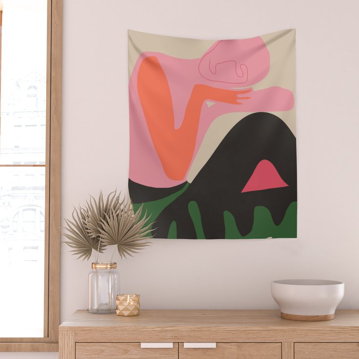 Abstract Art Figure 8 Wall Tapestry Gallery Image 2