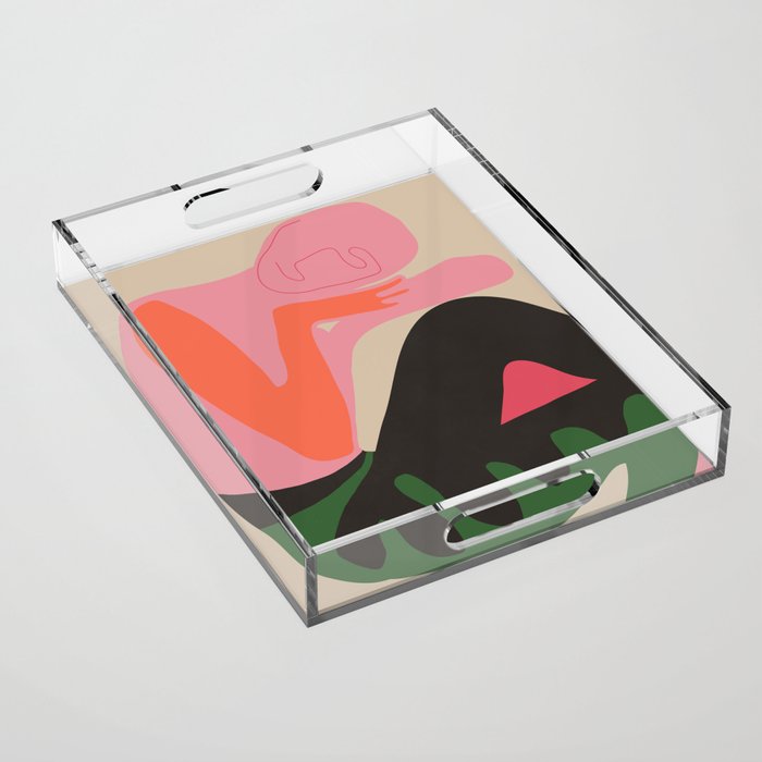 Abstract Art Figure 8 Acrylic Tray Gallery Image 1
