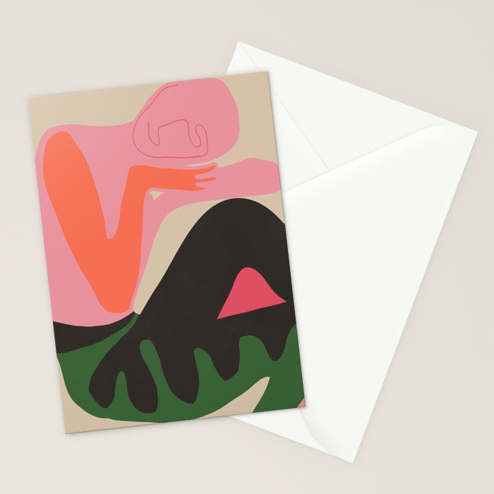Abstract Art Figure 8 Stationery Card Gallery Image 2