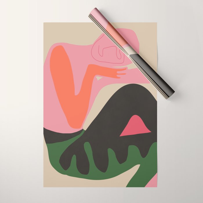Abstract Art Figure 8 Wrapping Paper Gallery Image 1