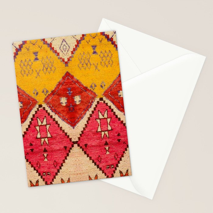 Heritage Moroccan Berber Carpet Design Stationery Card Gallery Image 2