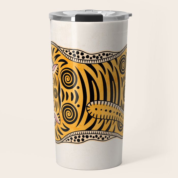 King Of The Jungle 01: Golden Tiger Edition Travel Mug Gallery Image 1