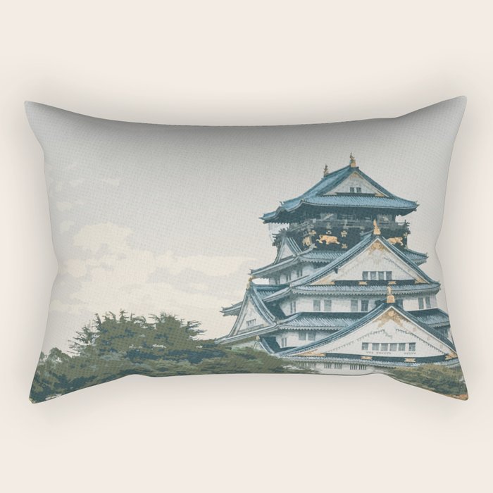Visit Osaka Rectangular Pillow Gallery Image 1